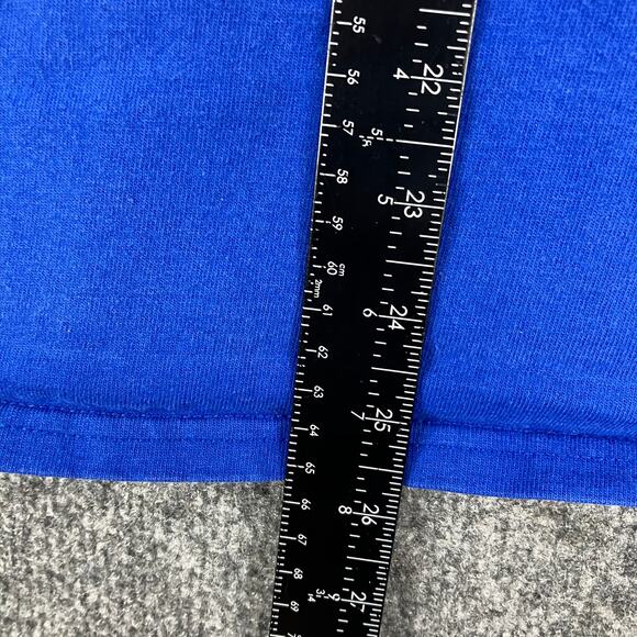 Champion T-Shirt Mens S Blue Embroidered Logo Athletic Casual Short Sleeve Tee - Picture 4 of 7